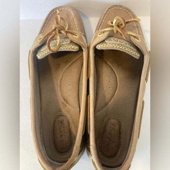 Sperry Angelfish Boat Gold Glitter Women’s Shoes Size 8 - Picture 3 of 16